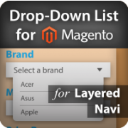 Drop down list for Magento Layered Navigation