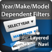 Year/Make/Model Dependent Filters for Layered Navigation