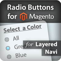 Radio Buttons for Magento Layered Navigation
