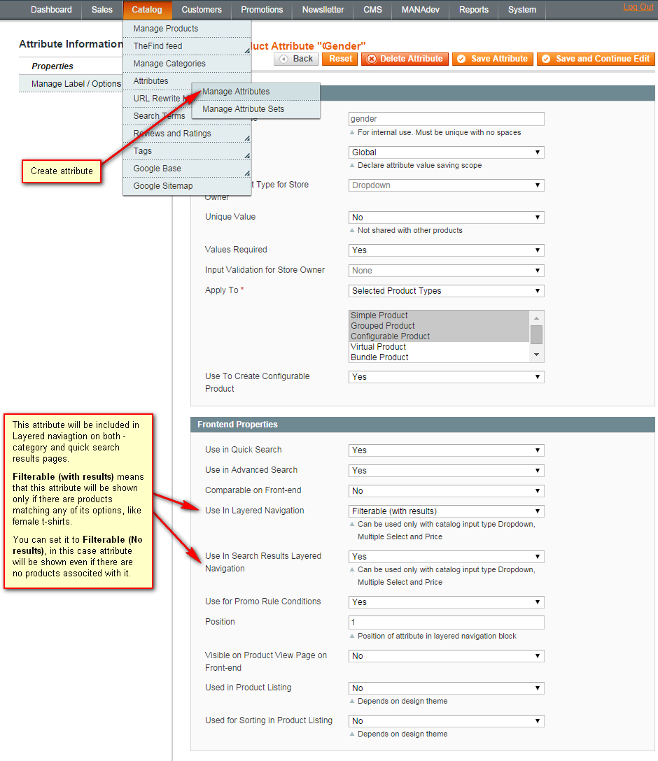 Creating of new attribute in Magento