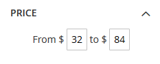 Minimum and maximum inputs without slider