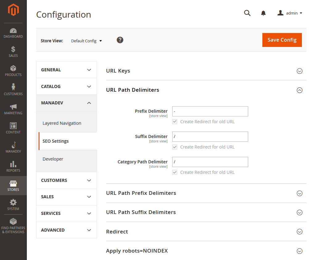 SEO Global Configuration