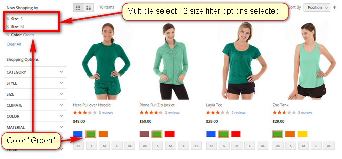 Magento2 Multiple Select Layered Navigation