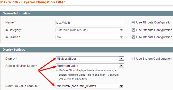 Setting Maximum role playing attribute for Magento Layered navigation 2 attribute slider