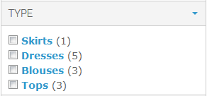 Filter Display As Checkboxes (Form Elements)