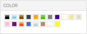 Filter Display As Colors and Images (Horizontal)