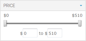 Price Filter Display As Slider