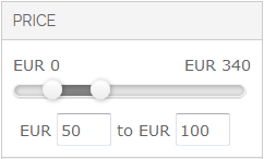 Price Slider Allow Customers to Enter Range Manually