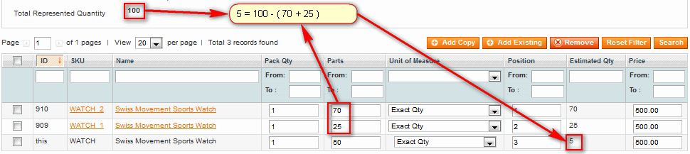 Representing Products Unit Of Measure - Position)