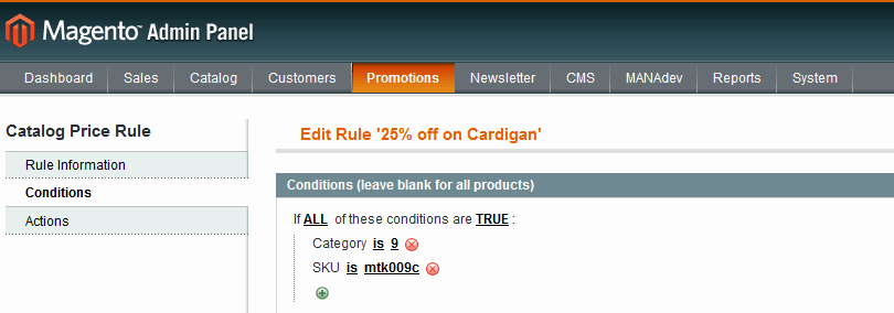 Catalog Price Rule